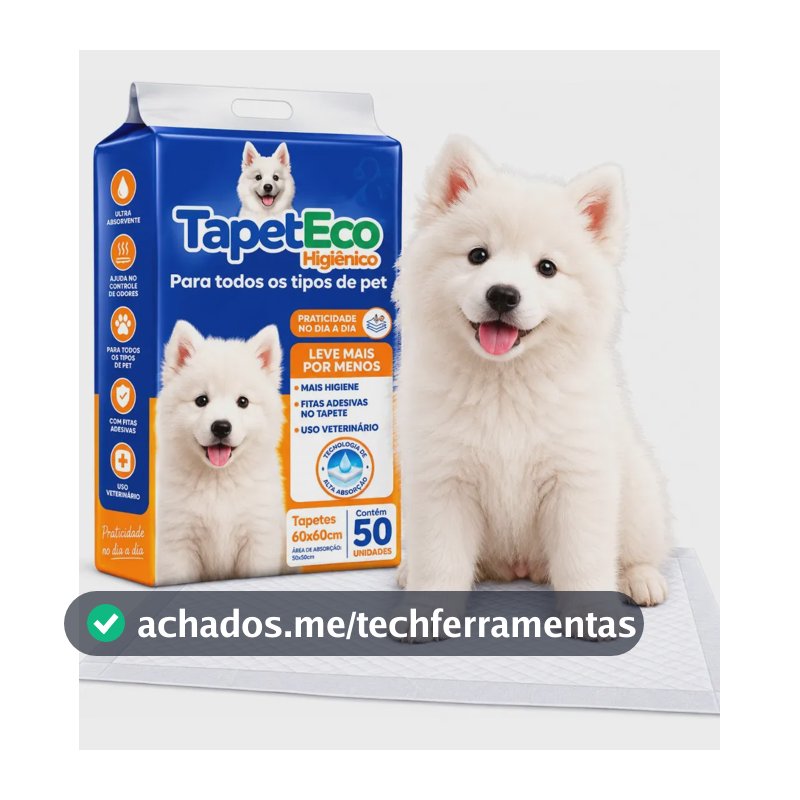 Tapete Higiênico Para Cães Tapete Higiênico Descartável 60x60 50 Unidades Tapete Higiênico Para Cachorro Tapete Pet