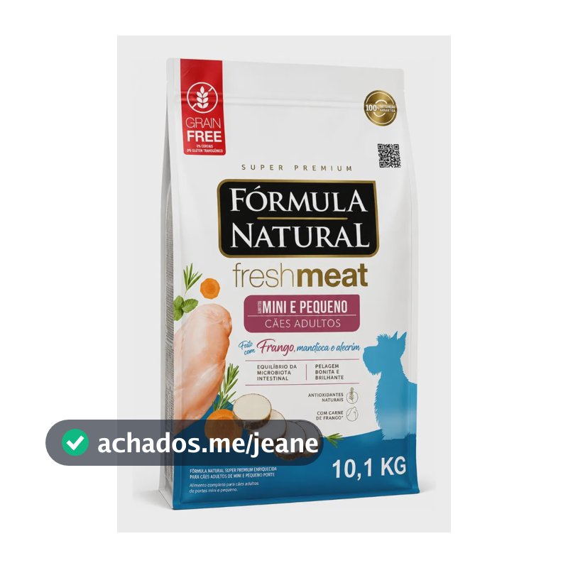 Ração Fórmula Natural Fresh Meat Cães Adultos Mini E Pq 10kg