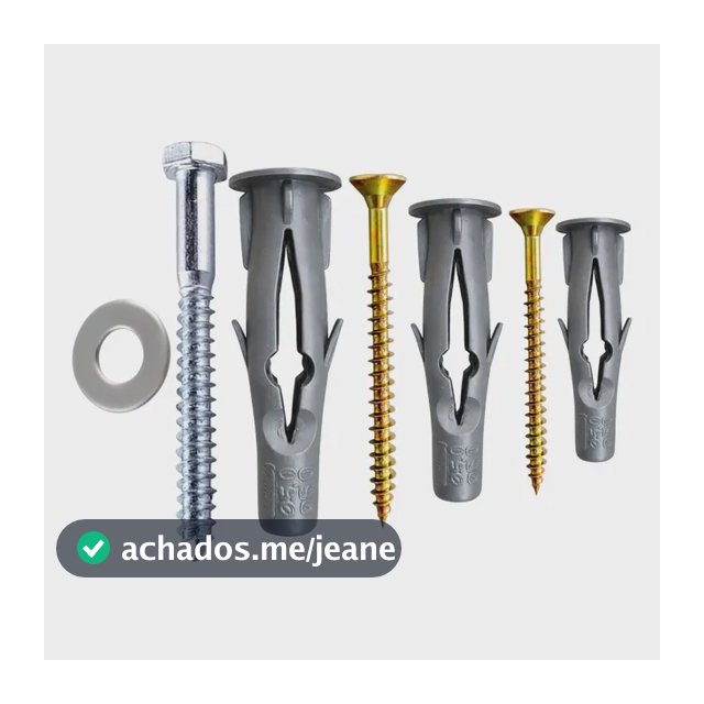 Parafusos E Buchas 10mm 8mm 6mm Parede Oca + Arruela 350 Pçs Cinza / Dourado / Prata