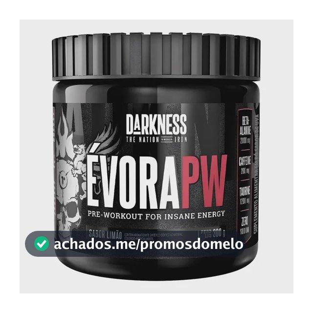 Integralmédica Pré-treino Évora 300g Pó Cafeína Darkness