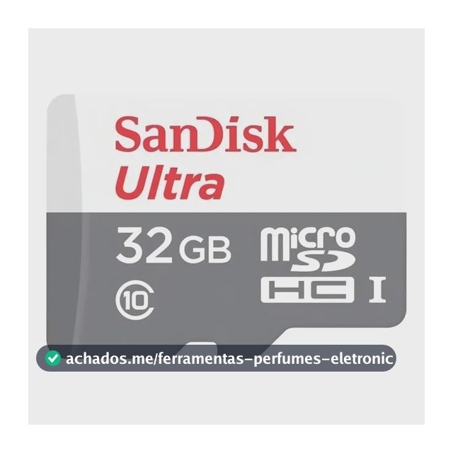 Cartão de memória SanDisk SDSQUNR-032G-GN3MA Ultra com adaptador SD 32GB
