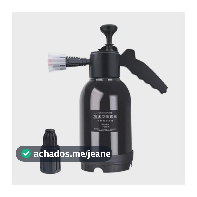 Pulverizador Snow Foam Alta Pressão Manual 2l Profissional Com 3 Bicos Espuma Uso Geral Lavagem Automotiva Estética Limpeza Detalhada