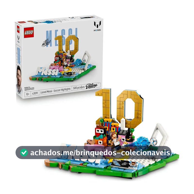 Lego Editions Destaques Do Futebol: Lionel Messi 43011 500 peças
