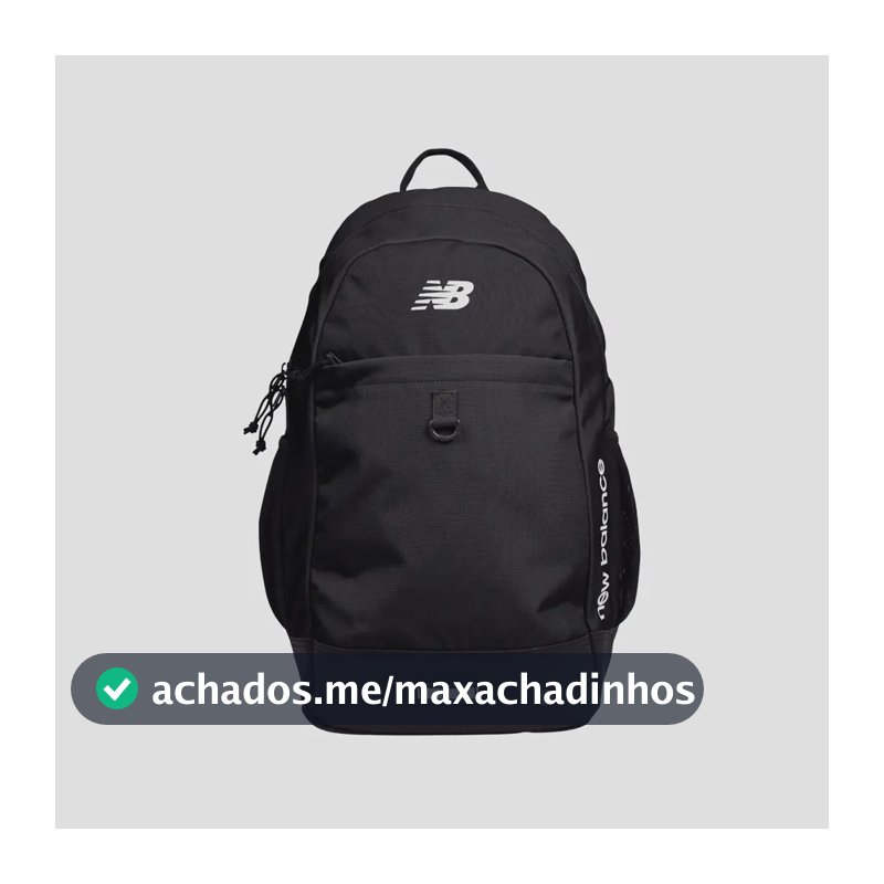 Mochila Active New Balance Preto Liso