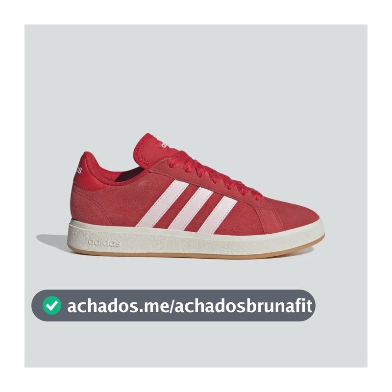 Tênis Feminino Grand Court Base 00s adidas Betsca/clpink/owhite Liso 37 Br
