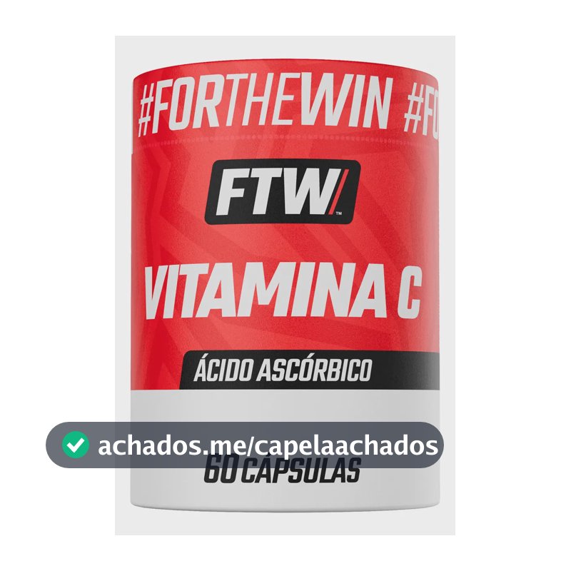 Vitamina C Ácido Ascórbico 60 Cápsulas - Ftw Sem Sabor