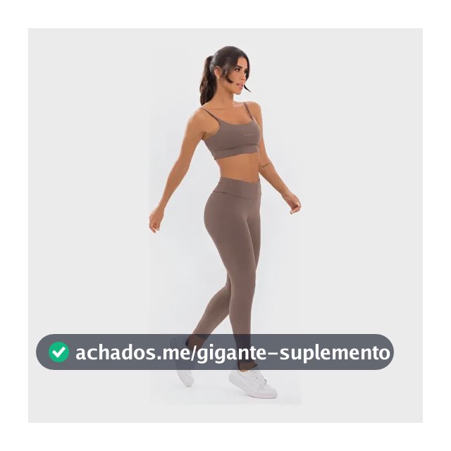 Conjunto Fitness Feminino Academia Top E Calça Poliamida