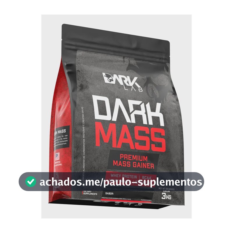 Suplemento em pó Dark Lab Carboidratos Dark Mass 3kg sabor Biscoitos x 3kg
