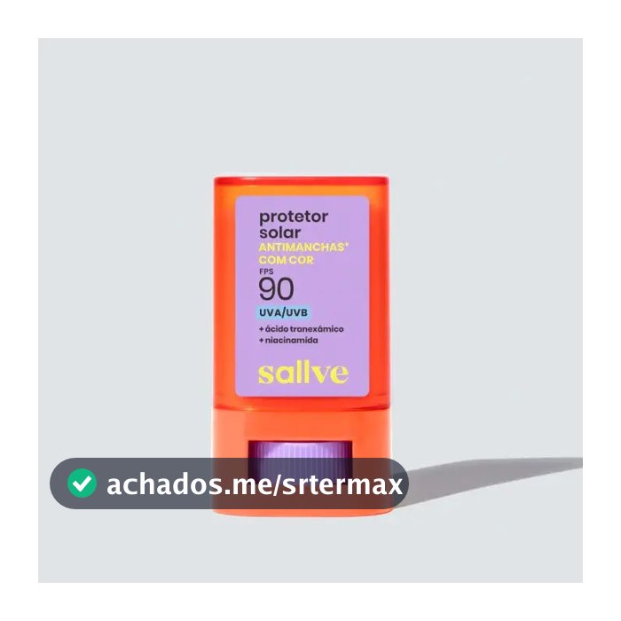 Protetor Solar Antimanchas Com Cor 2 Em Bastão 90fps Sallve
