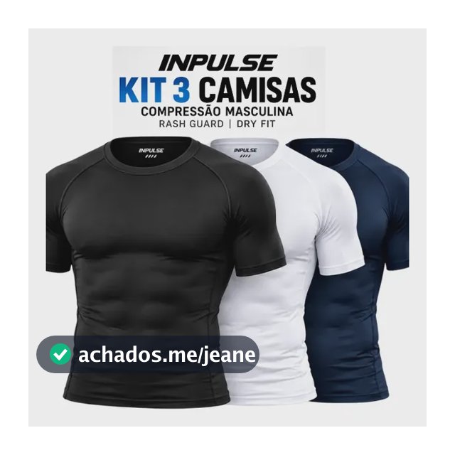 Kit 3 Camisa Compressão Masculina Rash Guard Treino Academia