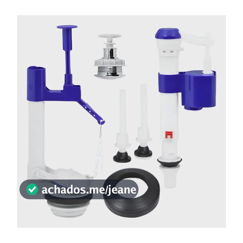 Kit Caixa Descarga Universal Padova Acionamento Superior 6L PVC Branco