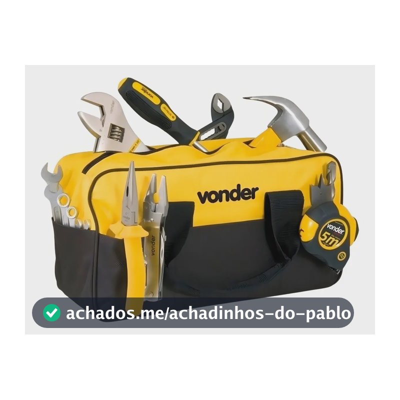 Bolsa Em Lona Para Ferramentas Bl-005 Com 8 Divisões Vonder
