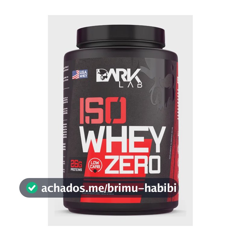 Whey Isolado Zero Carb 900g Morango - Dark Lab (Low Carb)