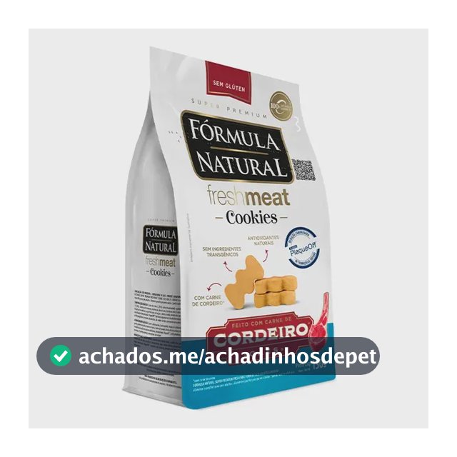 Fórmula Natural Freshmeat Cookies Sabor Cordeiro 150g
