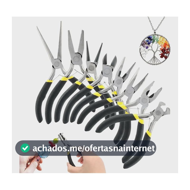 Kit 8 Alicates Anti Estática Eletrônica Bijuteria Diy Artes