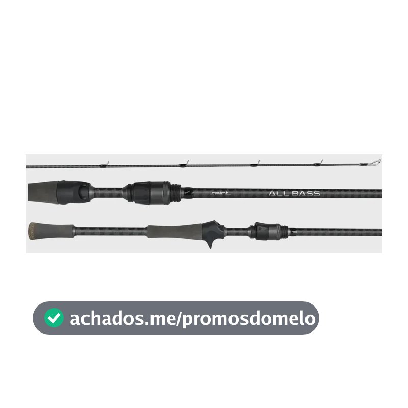 Vara Carretilha Saint All Bass 1,91m 6-14lbs Im10 - 1 Parte Preto