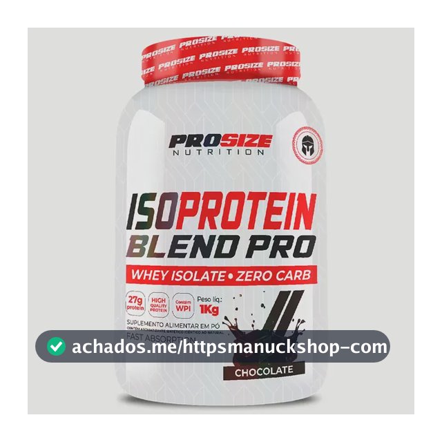 Iso Protein Blend Pro 1kg Proteína Definição Recuperação Chocolate