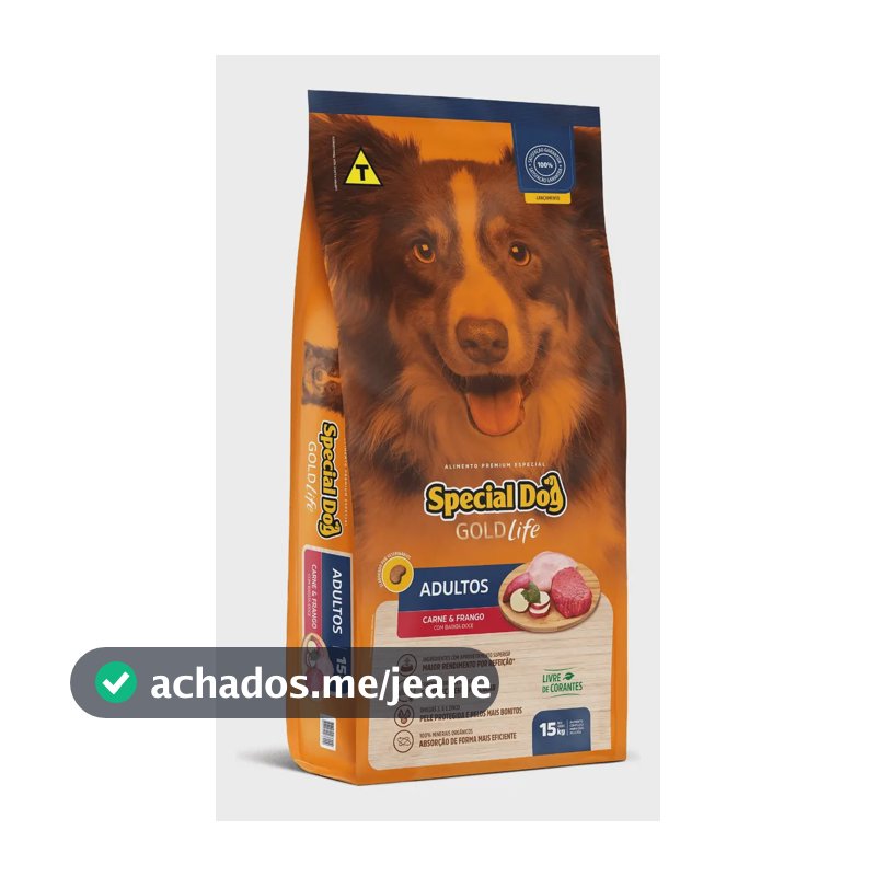 Alimento Special Dog Gold Life Adultos Carne E Frango 15kg