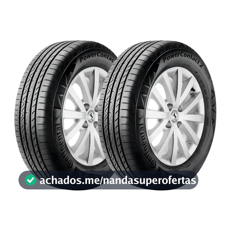 Kit 2 Pneus 205/55R16 Continental PowerContact 2 91V Aro 16