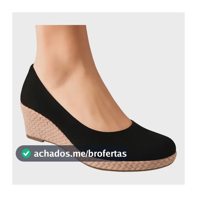 Sandália Sapato Feminino Espadrile Scarpin Salto Casual