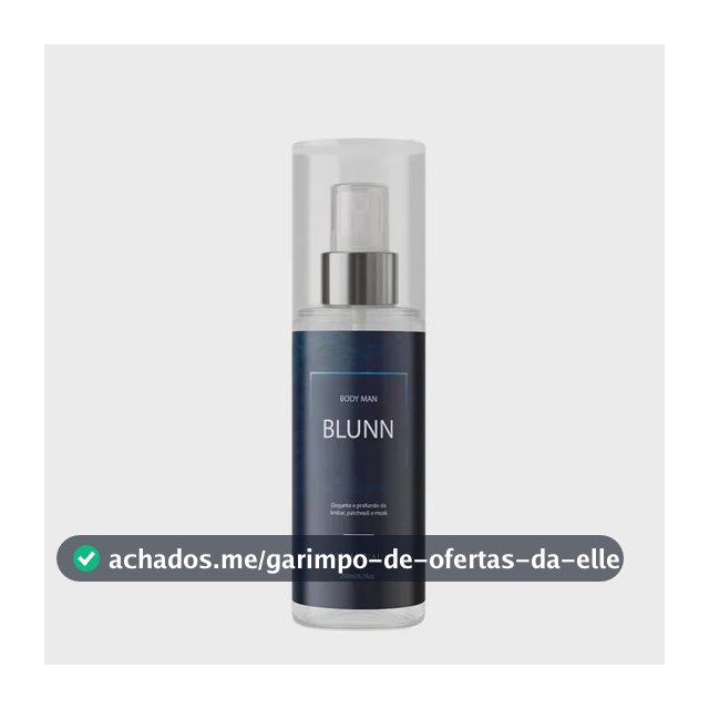 Body Splash Masculino Blunn 200ml By Primacial - Perfume Floral Cítrico