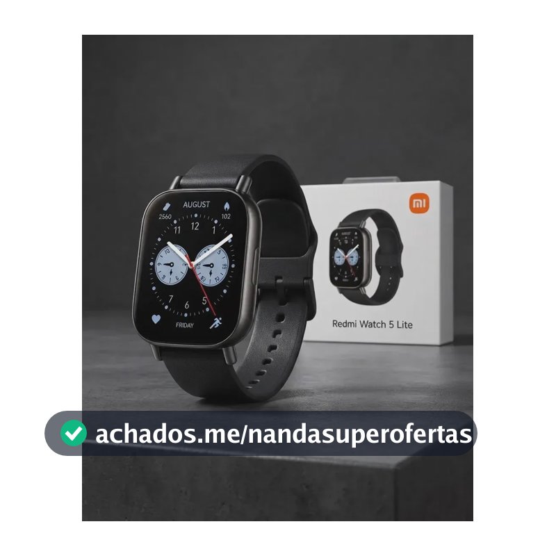 Smartwatch Xiaomi Redmi Watch 5 Lite 1.96 Preto