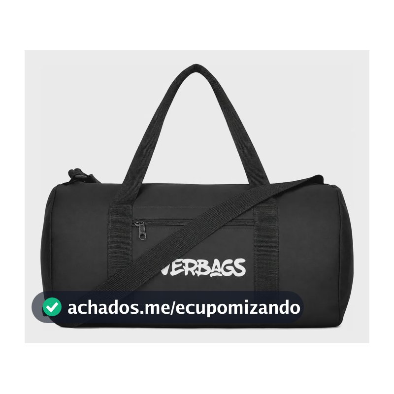 Mala Streetbag Treino Bolsa Academia Fitness Multiuso Estilo Esportiva Preta