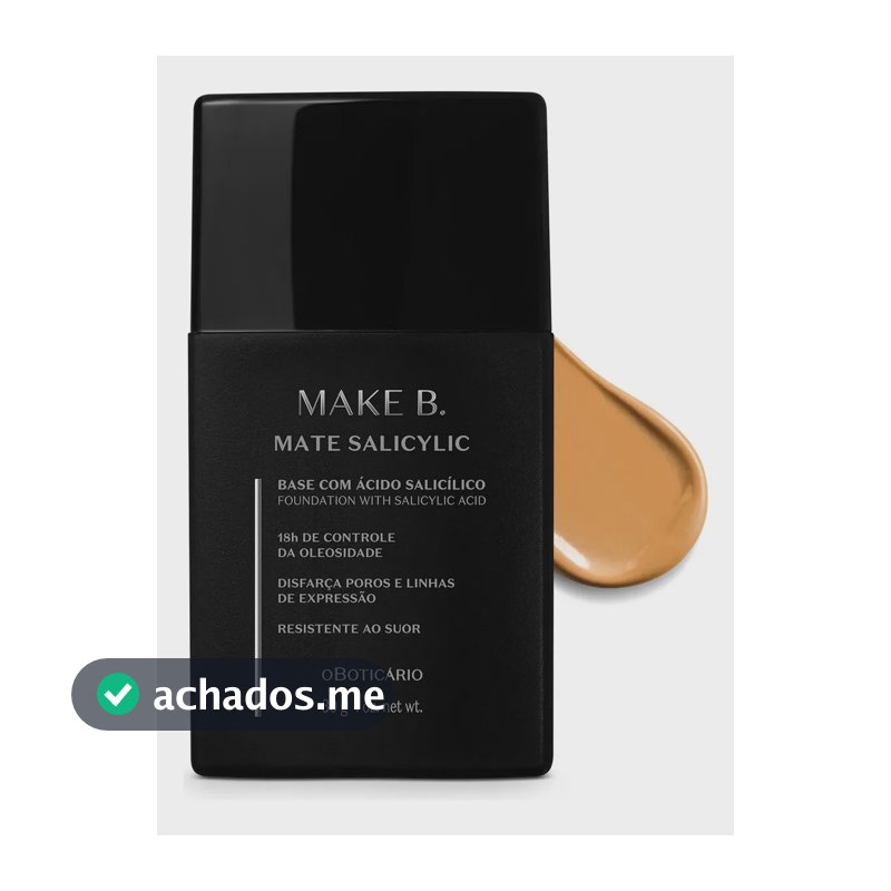 O Boticário Make B. Salicylic Base Líquida Mate 255q 30g