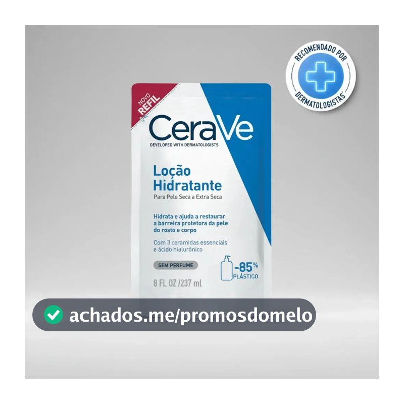 Loção Hidratante Para Pele Seca A Extra Seca Refil 237ml Cerave
