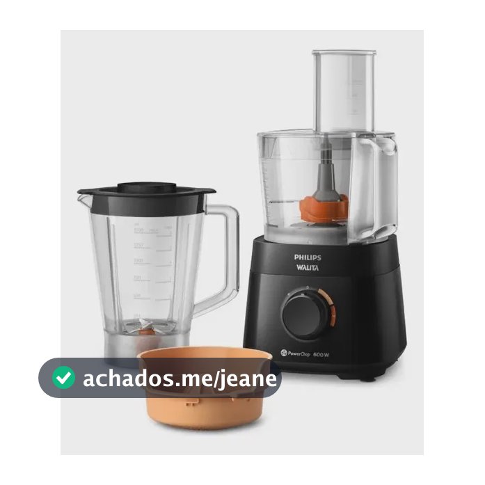 Multiprocessador Powerchop Ri7300/93 Philips Walita Cor Preto