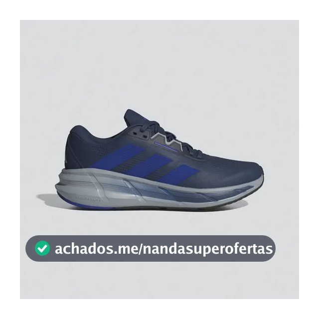 Tênis Masculino Questar 3 adidas Tecind/lucblu/halsil Liso 39 Br