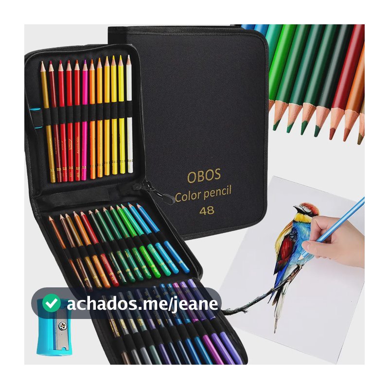 120 Kit Lápis De Cor,desenho Artístico Com Caixa De Lapis 48 Lápis