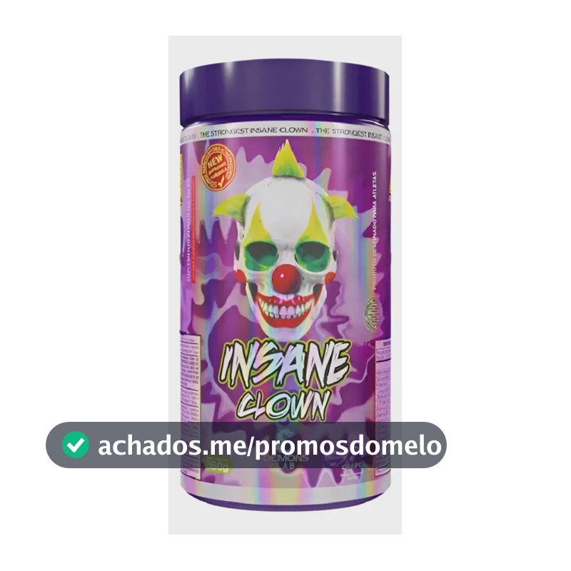 Suplemento em pó Demons Lab Beta alanina Pré Treino Insane Clown 350g Demons sabor Uva x 350g