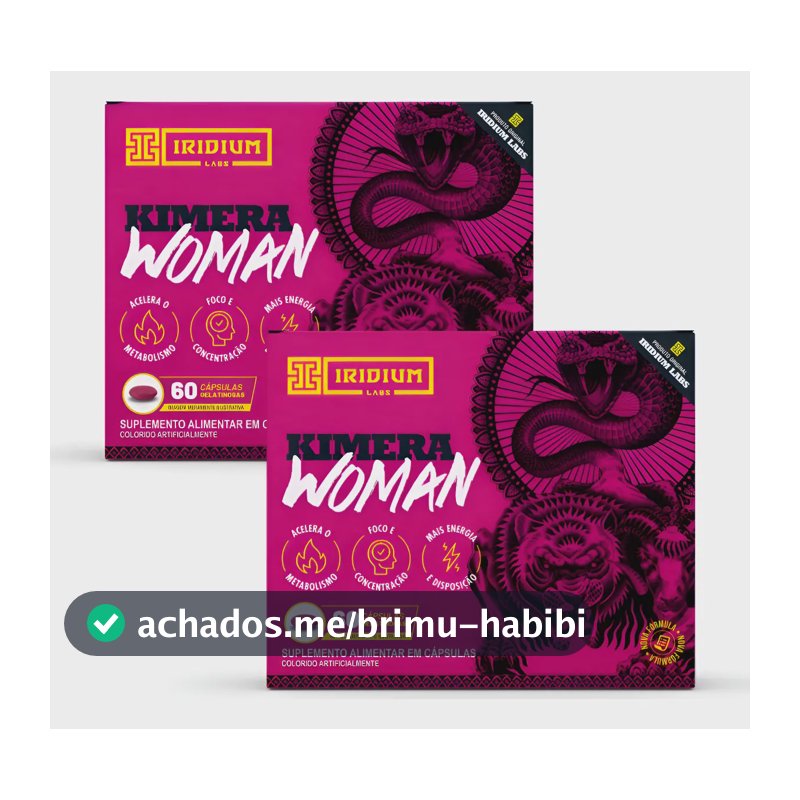 Kit 2x Kimera Woman - 120 Comps - Termogênico Feminino Sem Sabor