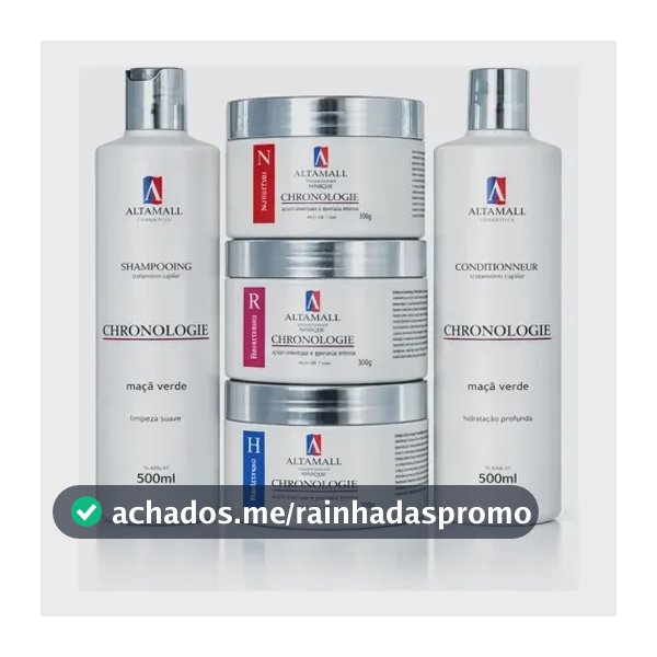 Kit 5 Un Cronograma Capilar Manutenção Completa Profissional Kit 5 Unidades