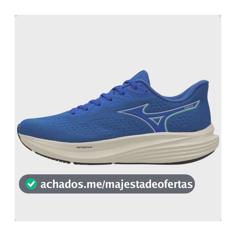 Tenis Mizuno Lively Masculino Corrida E Conforto Azul Liso 40 Br
