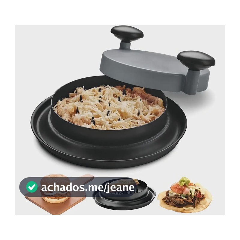 Desfiador Triturador Manual De Alimentos Carne Frango Agora! Cor Preto