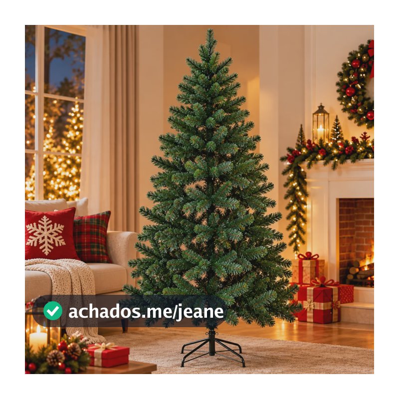 Árvore De Natal 1,80m Luxo 550 Galhos Premium Reforçada Verde
