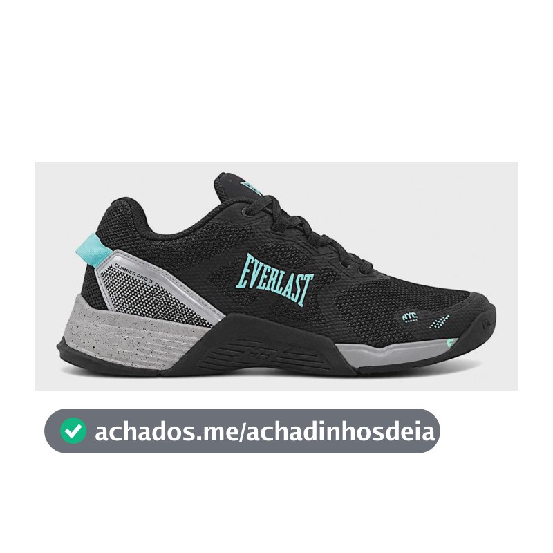 Tenis Crossfit Feminino Everlast Climber Pro 3 Preto E Verde Preto E Verde Liso 36 Br
