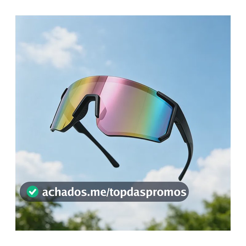 Óculos De Sol Esportivouv400 Espelhado Para Corrida Ciclismo Pink Preto