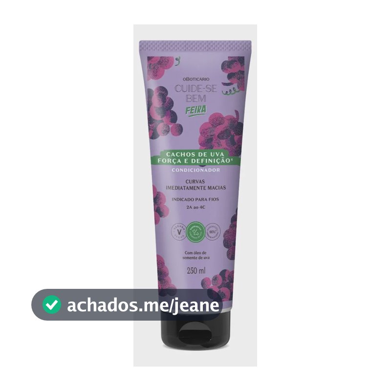 Condicionador Cuide-se Bem Feira Cachos De Uva 250ml
