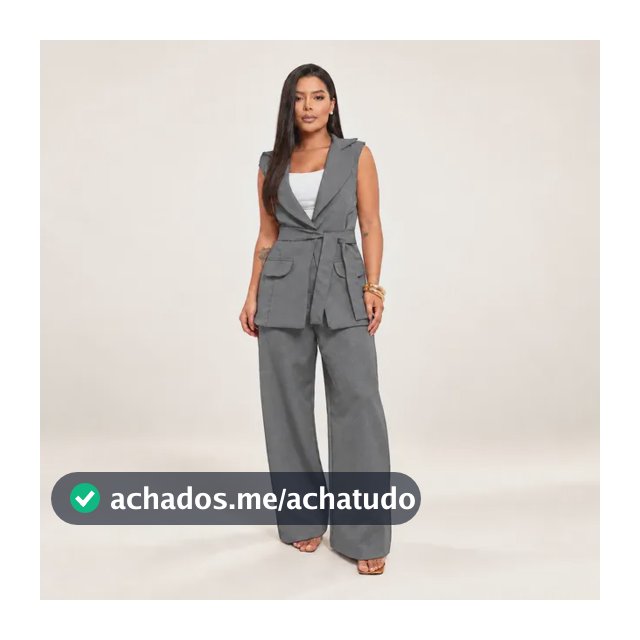 Conjunto Alfaiataria Boss Colete E Calça Pantalona Social