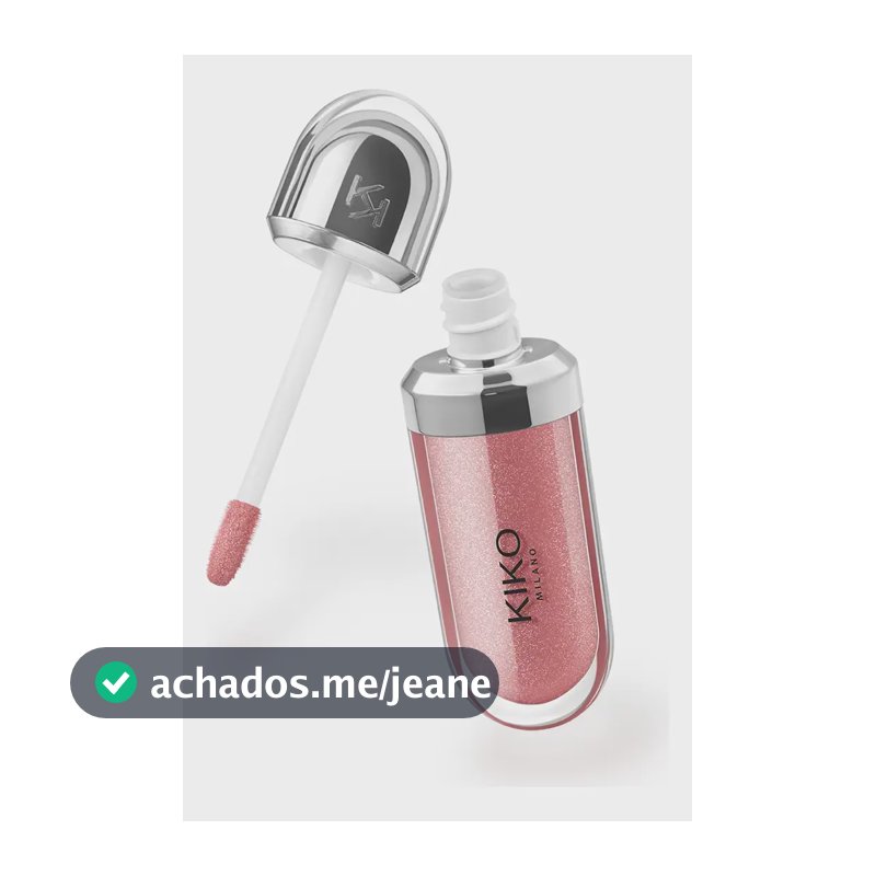 Gloss Hidratante 3D Hydra Kiko Milano Cor 35 Lilás Efeito Brilhante
