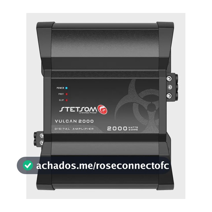 Módulo Amplificador Stetsom Vulcan 2000 Digital 2.000 W Rms Cor 2 Ohms