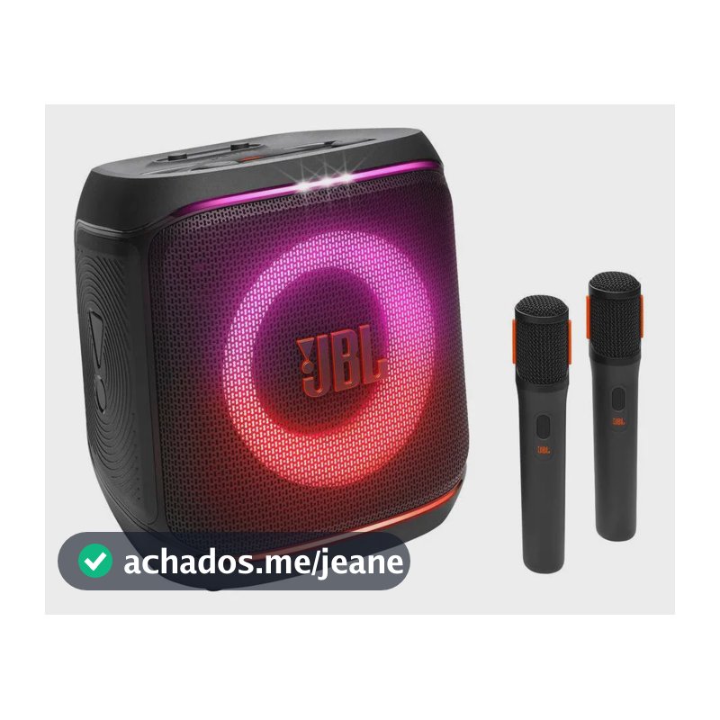 Caixa De Som Partybox Encore 2 Bluetooth 2 Microfones Preto Bivolt