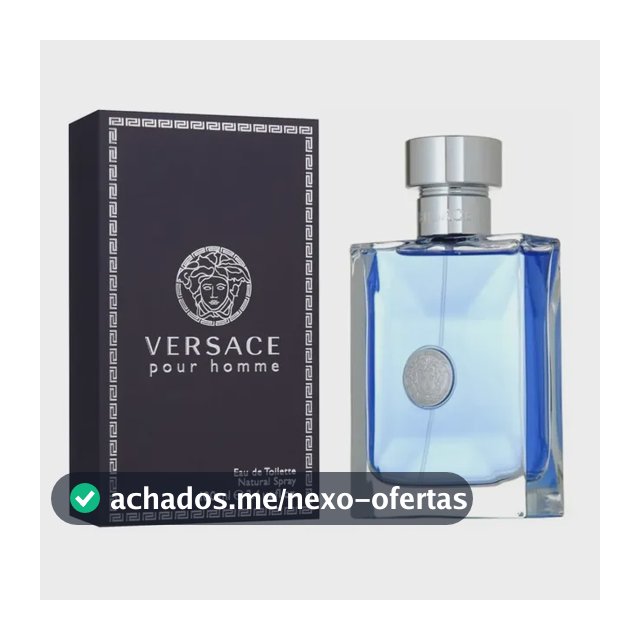 Perfume Versace Pour Homme Eau de Toilette Amadeirado Oriental 200ml