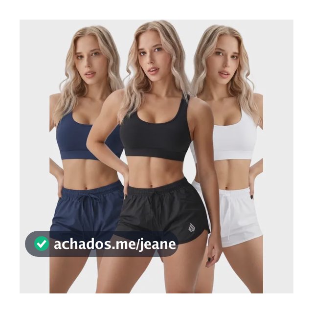 Kit 3 Shorts Feminino Tactel Feminino Shorts Fit Dance
