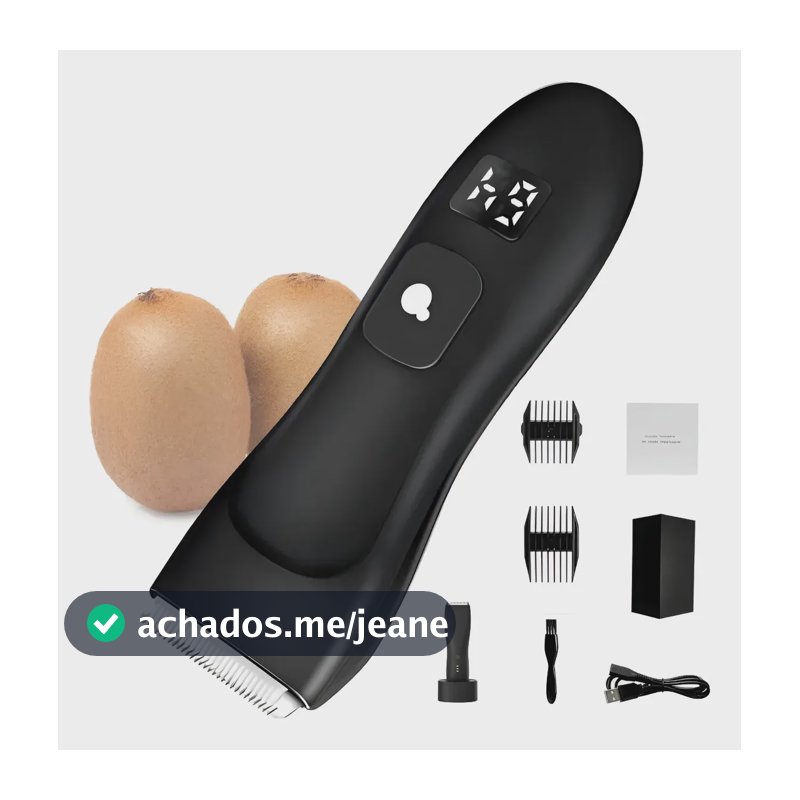 Lmkb Barber Pro Íntimus Aparador De Pelos A Prova Dágua Pro Preto 127/220v
