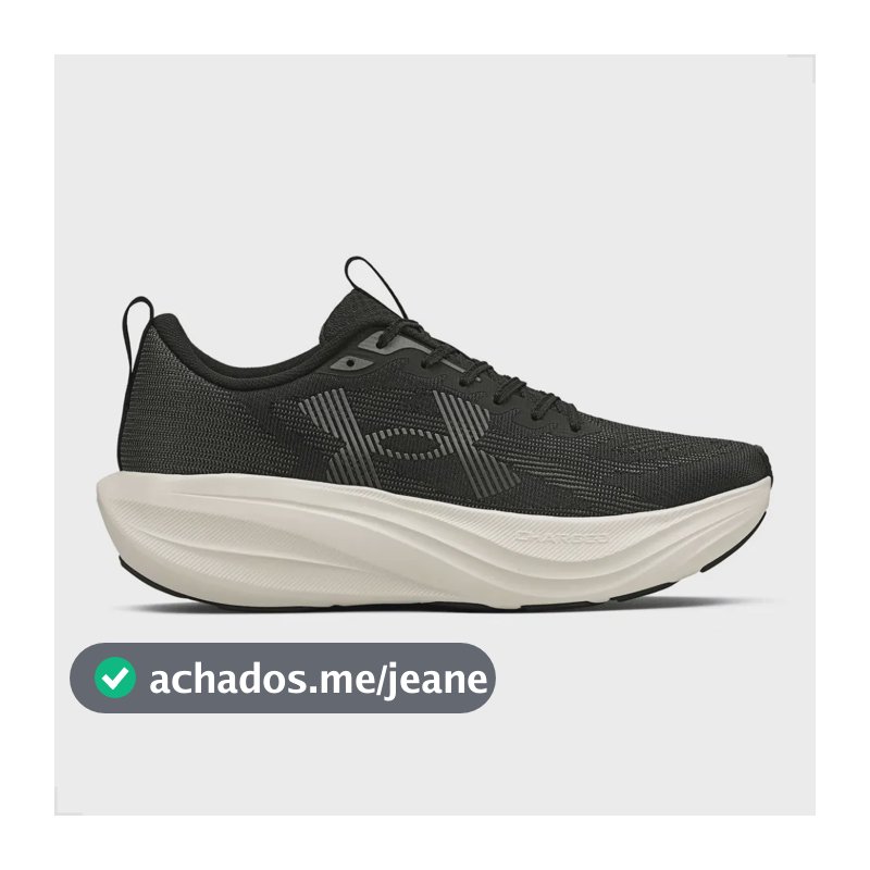 Tênis Under Armour Charged Endless Masculino Preto Liso 44 Br