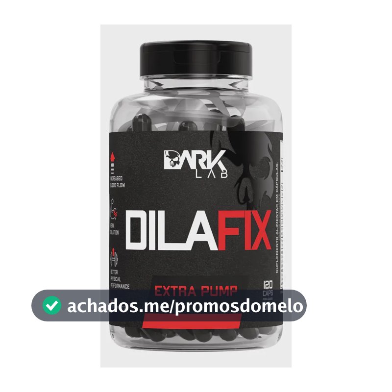 Vasodilatador Dilafix Extra Pump 120 Caps Dark Lab Sabor Sem sabor